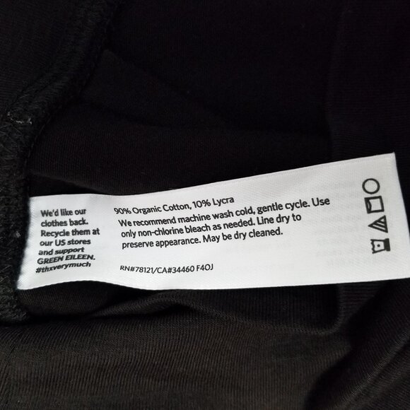 NEW Eileen Fisher Organic Cotton Stretch Jersey V Waist Slim Flared Pull On Pant - Picture 13 of 14